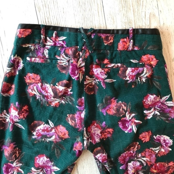 Anthropologie Cartonnier Floral Charlie Trouser Ankle Pants Women’s size 2 - Picture 8 of 15